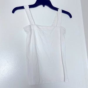 white tank top